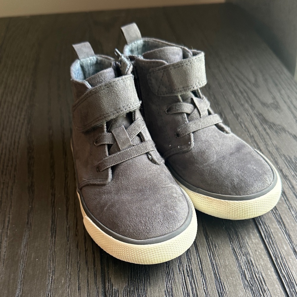 Cat & Jack Charcoal Kids Sneakers with Velcro